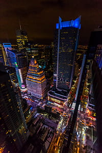 Aerial Photo of high rise concrete buildings thumbnail