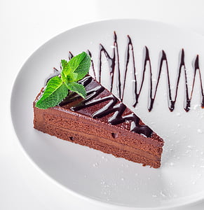 chocolate slice cake on plate thumbnail