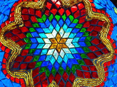 multicolored Tiffany wall decor thumbnail