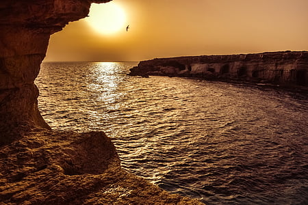 body of water during golden hour thumbnail