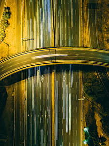 aerial photography of road thumbnail