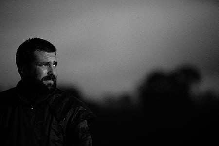 grayscale photography of man thumbnail