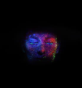 uv light, uv paint, face, portrait thumbnail