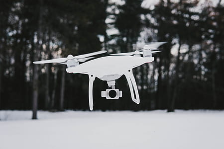 macro shot of white R/C drone thumbnail