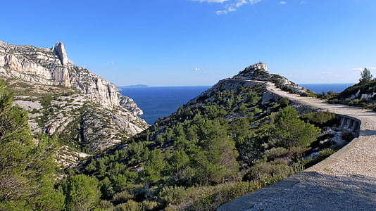 rock cliff near body of water thumbnail