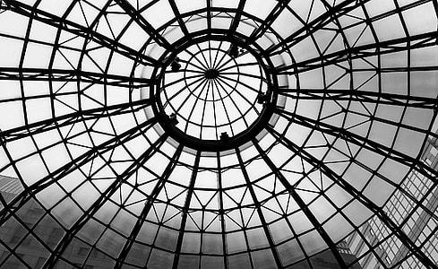 worm's eye view of glass dome thumbnail