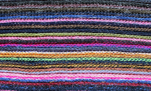 multicolored knit textile thumbnail