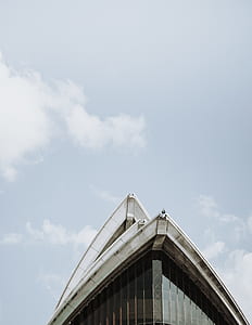 Sydney Opera House under white clouds thumbnail