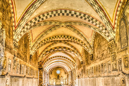 yellow and black cathedral ceiling thumbnail