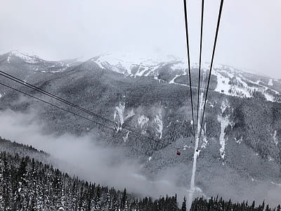 snow covered mountains during winter thumbnail