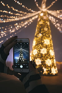 hands, lights, apple, iphone thumbnail