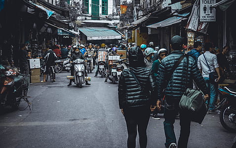 people walking on street thumbnail