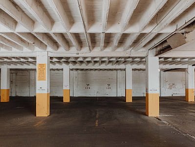 parking lot with concrete post thumbnail