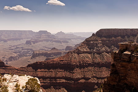 Grand Canyon Under Blue and White Cloudy Sky thumbnail