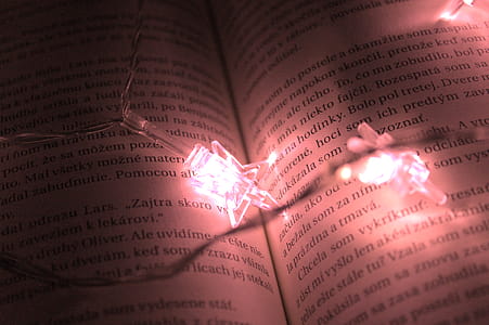 Star Shaped Lights On A Book thumbnail