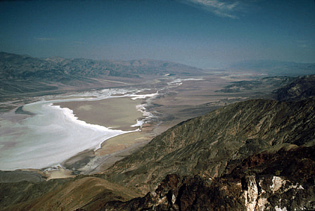 Salt Shoreline from Dante's view at Death Valley National Park, Nevada thumbnail