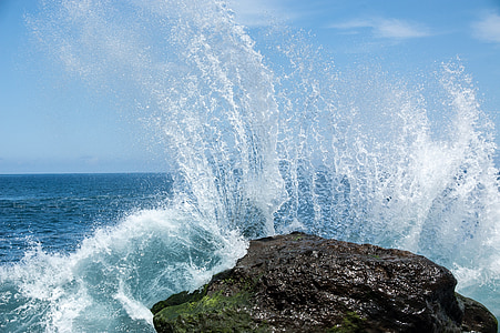 ocean wave hit rock thumbnail