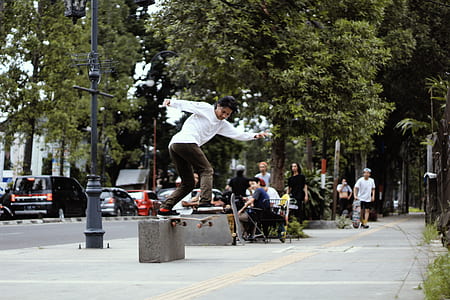 man performing skateboard tricks thumbnail
