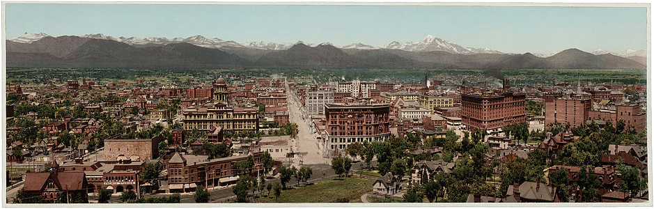 Panorama of Denver, Colorado in 1898 thumbnail