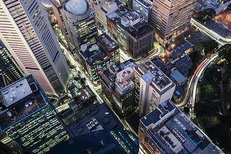 high angle photograph of cityscape thumbnail