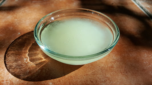 round clear glass bowl filed with liquid thumbnail