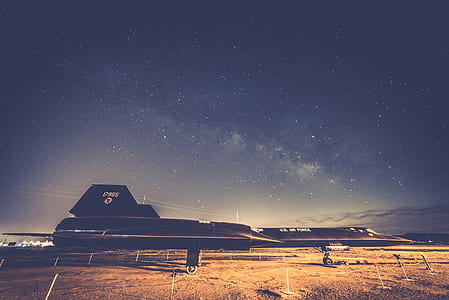 black private jet in brown soil thumbnail