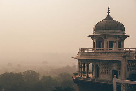 sepia photography of architecture thumbnail
