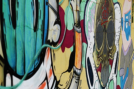 wall with graffiti painting thumbnail