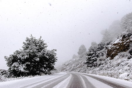 road covered by snow thumbnail