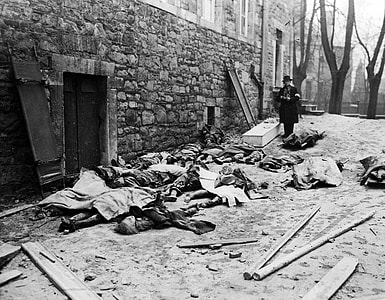 Belgian civilians killed by German units during the offensive during the Battle of the Bulge thumbnail