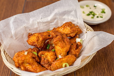 fried chicken on basket thumbnail