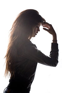 woman in black leather jacket thumbnail