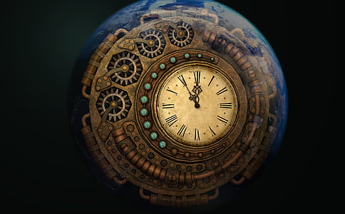 round brown clock showing 11:55 thumbnail