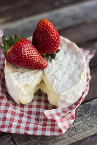 dessert with two strawberries toppings thumbnail