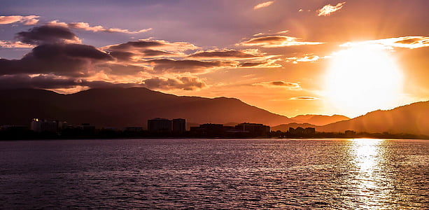calm water on golden hour thumbnail