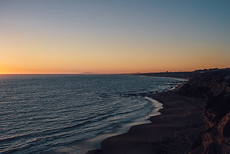body of water during sunset thumbnail