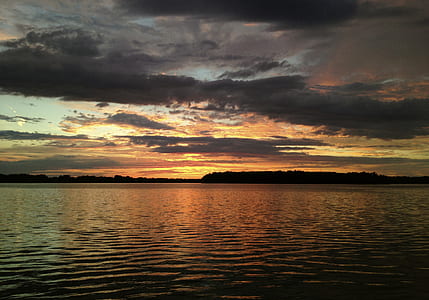body of water under gray clouds thumbnail