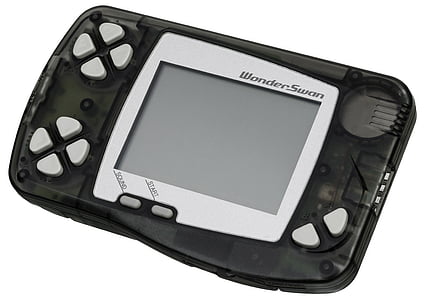 turned-off black Wonder-Swan handheld console thumbnail
