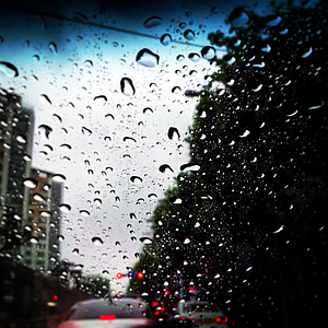 water drops on windshield thumbnail