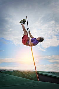 man holding pole bolt thumbnail