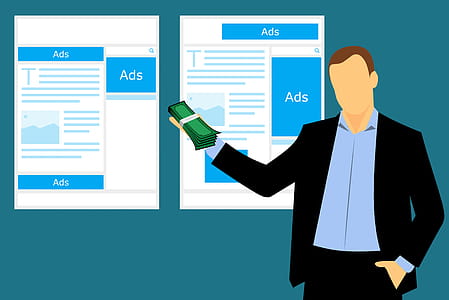 Illustration of man making money from online advertising thumbnail