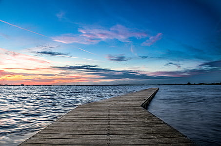 jetty, landing stage, sky, lake thumbnail
