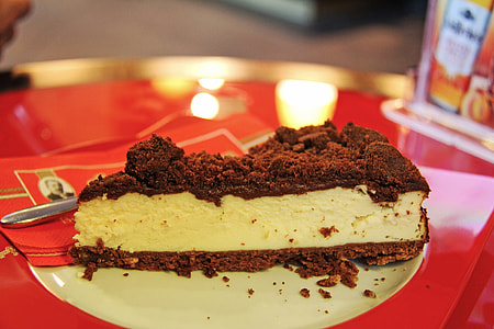 sliced chocolate cake on white plate thumbnail