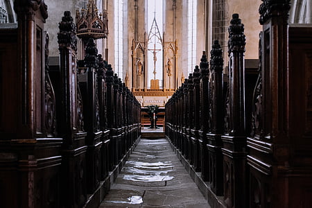 brown painted cathedral interior thumbnail