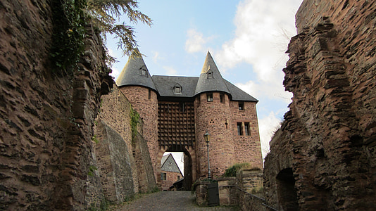brown concrete castle under white skies at daytime thumbnail