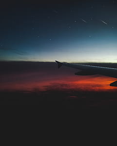 aerial photography of airplane flying thumbnail