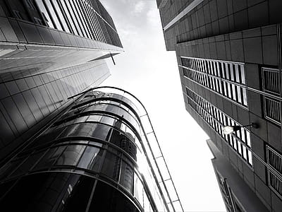 Grayscale Photograph of Buildings thumbnail