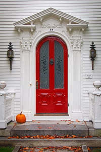 pumpkin in front of door thumbnail