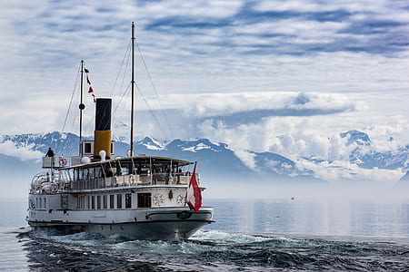 White and Red Boat thumbnail