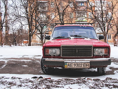 red car on road thumbnail